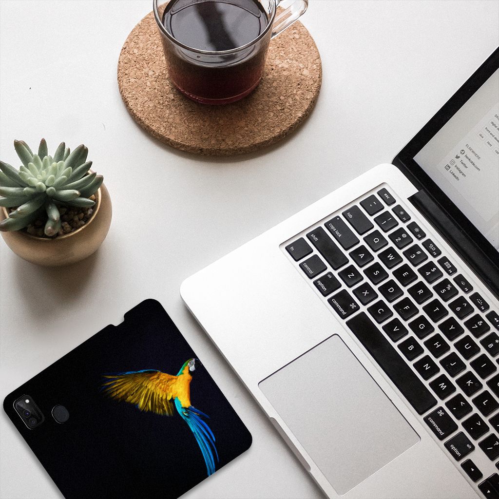 Samsung Galaxy M30s | M21 Hoesje maken Papegaai - B2C Telecom