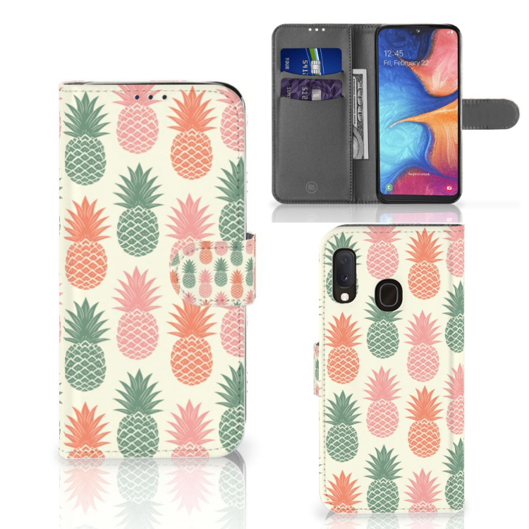 Samsung Galaxy A20e Book Cover Ananas