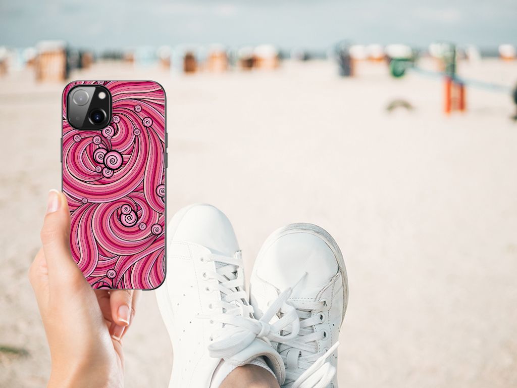 Apple iPhone 13 Leuk Telefoonhoesje Swirl Pink B2C Telecom