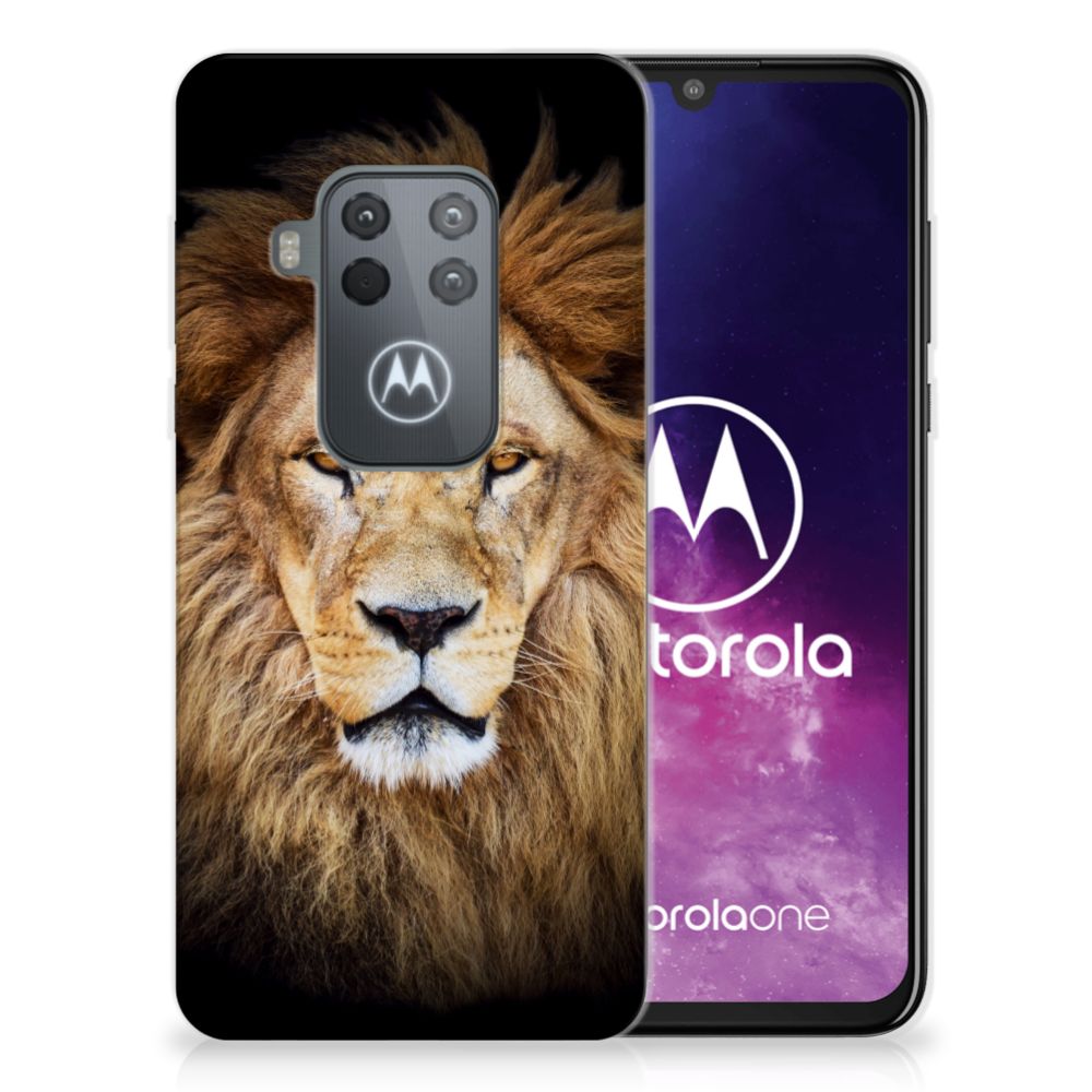 Motorola One Zoom TPU Hoesje Leeuw