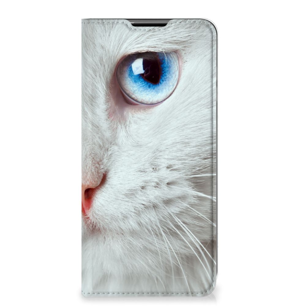 Samsung Galaxy A32 5G Hoesje maken Witte Kat - B2C Telecom