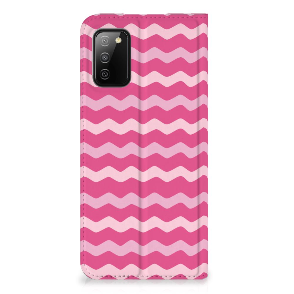 Samsung Galaxy M02s | A02s Hoesje met Magneet Waves Pink - B2C Telecom