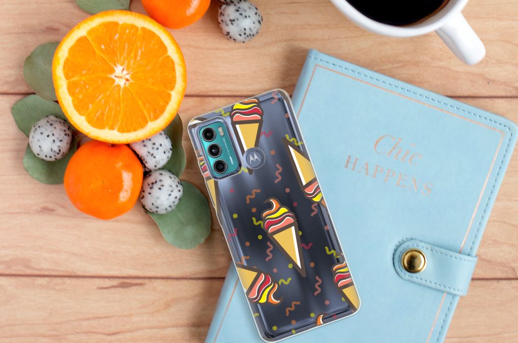 Motorola Moto G60 Siliconen Case Icecream B2C Telecom