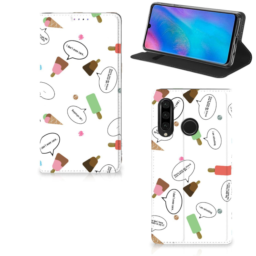 Huawei P30 Lite New Edition Flip Style Cover IJsjes