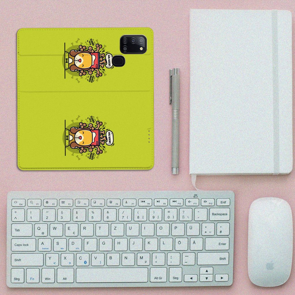 Samsung Galaxy A21s Magnet Case Doggy Biscuit - B2C Telecom