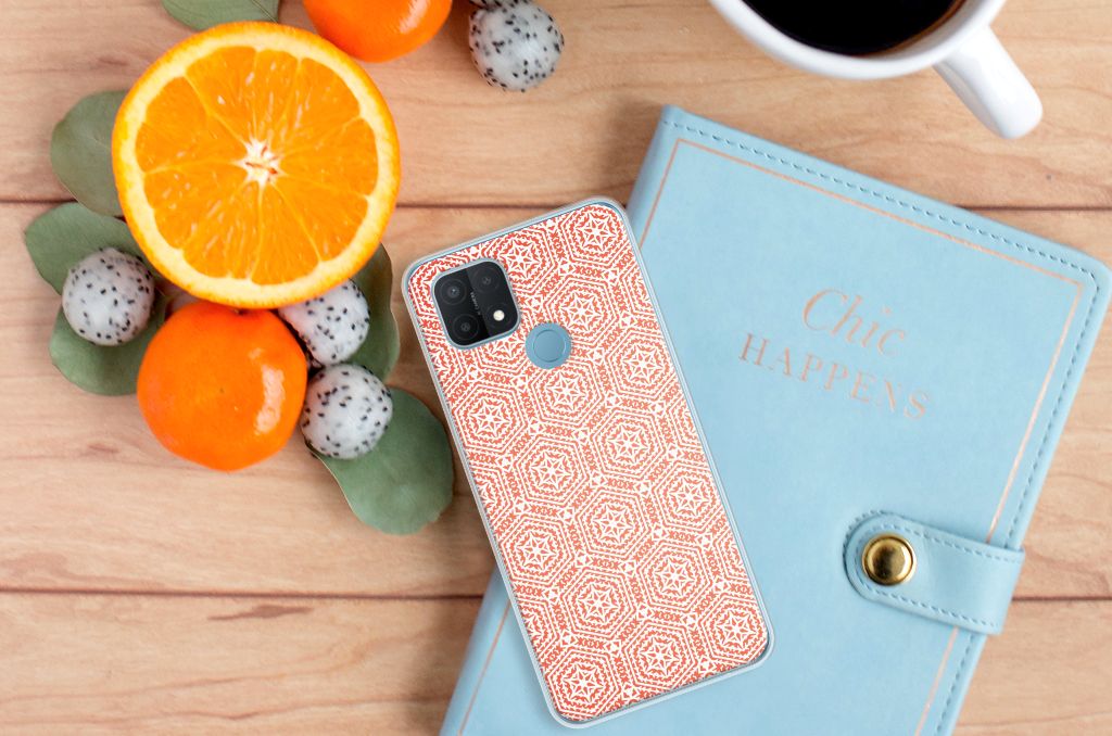 OPPO A15 TPU bumper Pattern Orange B2C Telecom