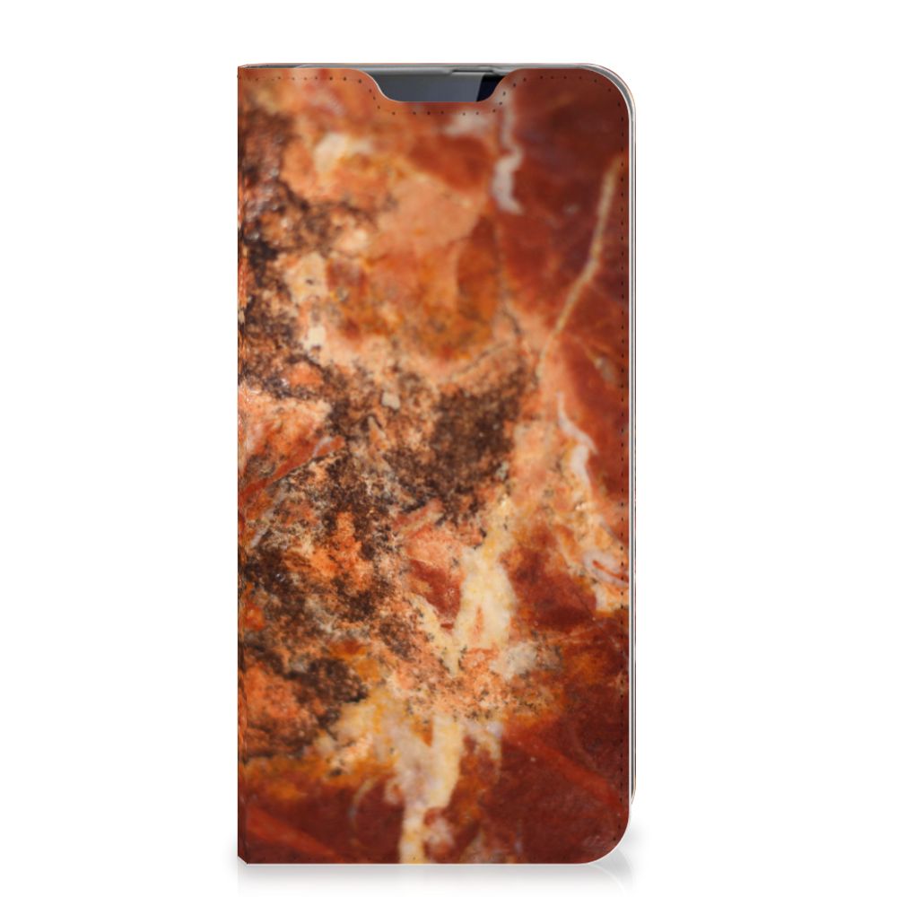 Samsung Galaxy A60 Standcase Marmer Bruin