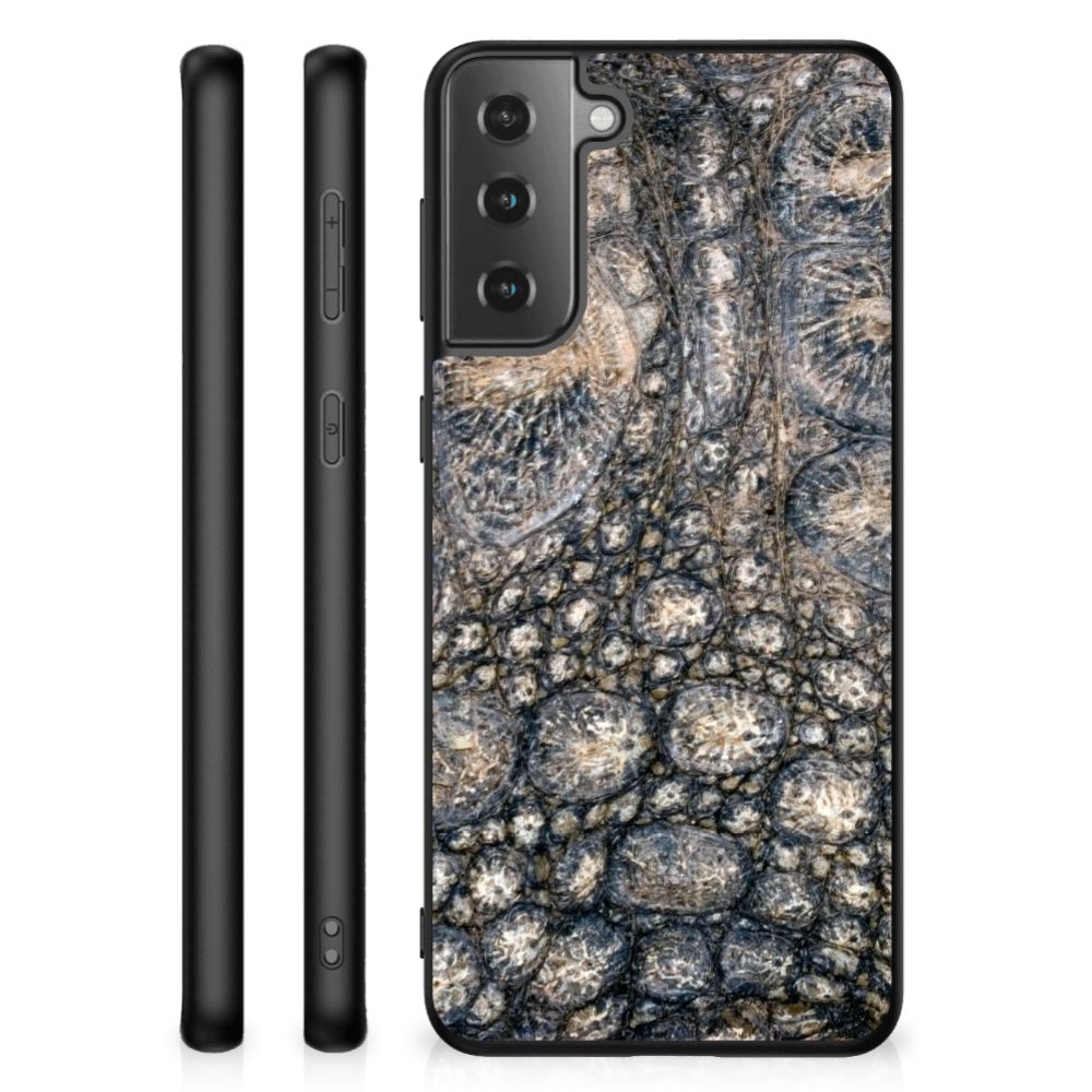 Samsung Galaxy S21 Plus Dierenprint Telefoonhoesje Krokodillenprint B2C Telecom