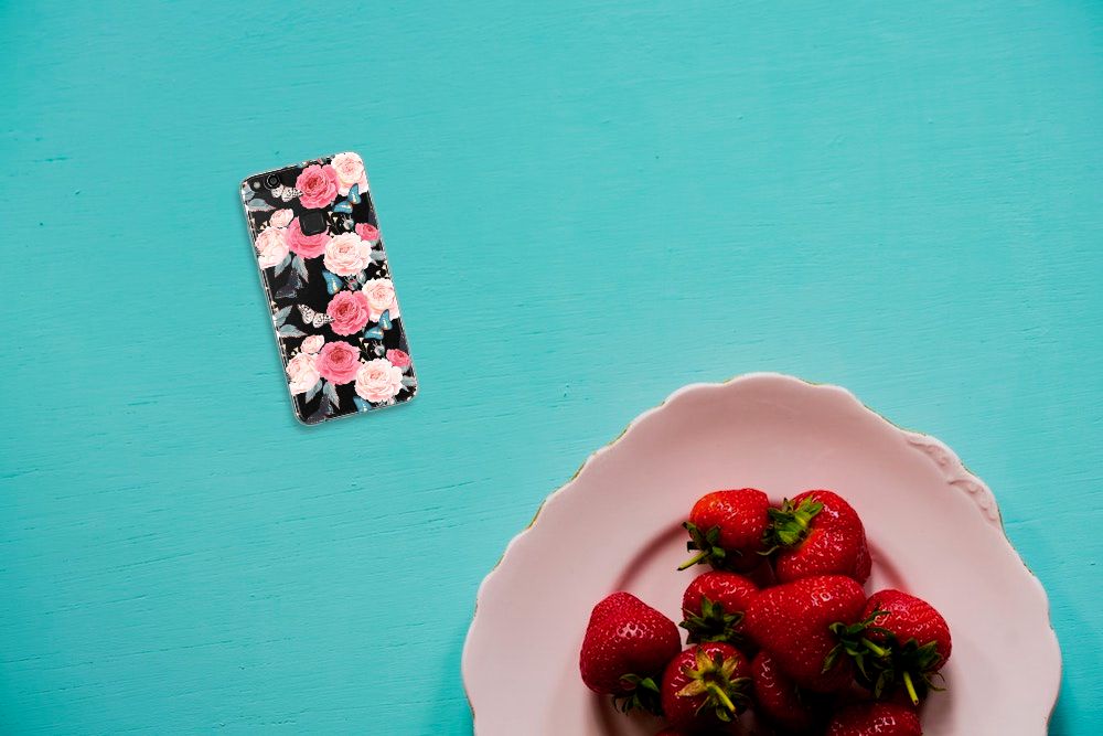 Huawei P10 Lite TPU Case Butterfly Roses