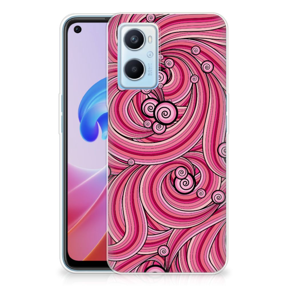 OPPO A96 | OPPO A76 Hoesje maken Swirl Pink B2C Telecom