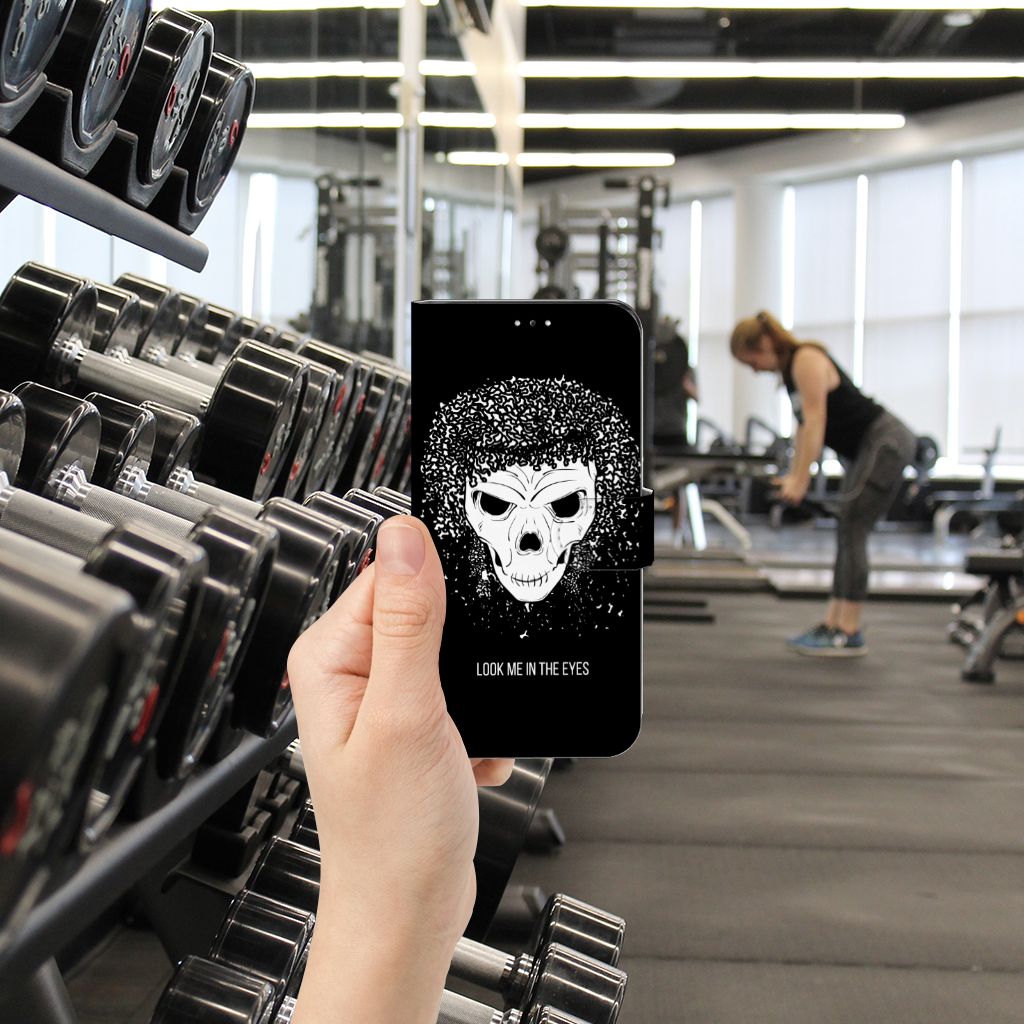 Telefoonhoesje met Naam Samsung Galaxy A33 5G Skull Hair