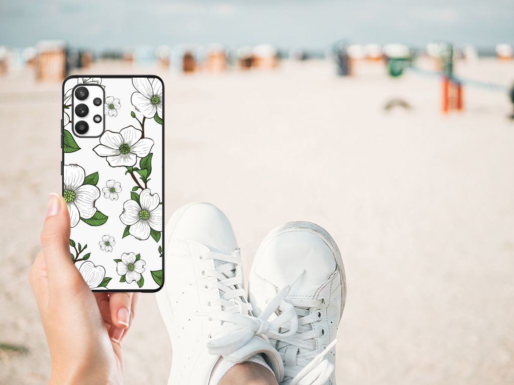 Samsung Galaxy A32 4G | A32 5G Enterprise Editie Bloemen Hoesje Dogwood Flowers B2C Telecom