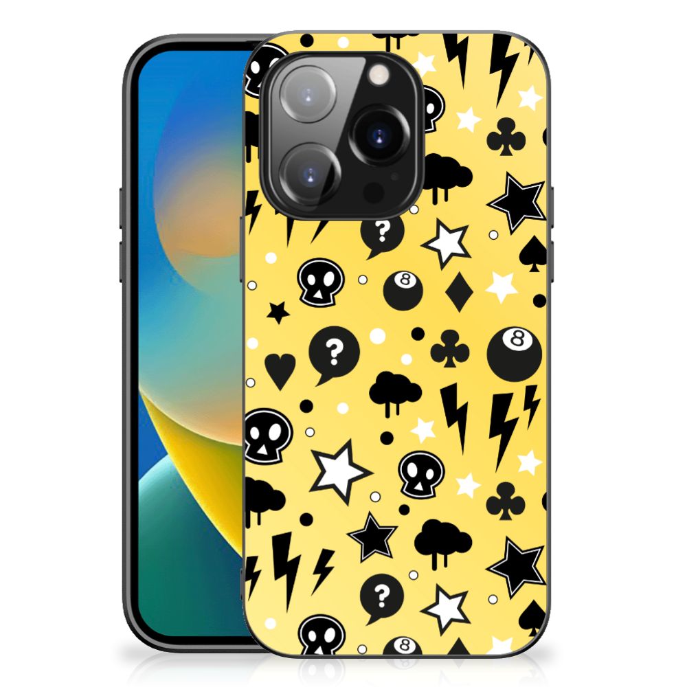 Telefoonhoesje iPhone 14 Pro Punk Geel B2C Telecom