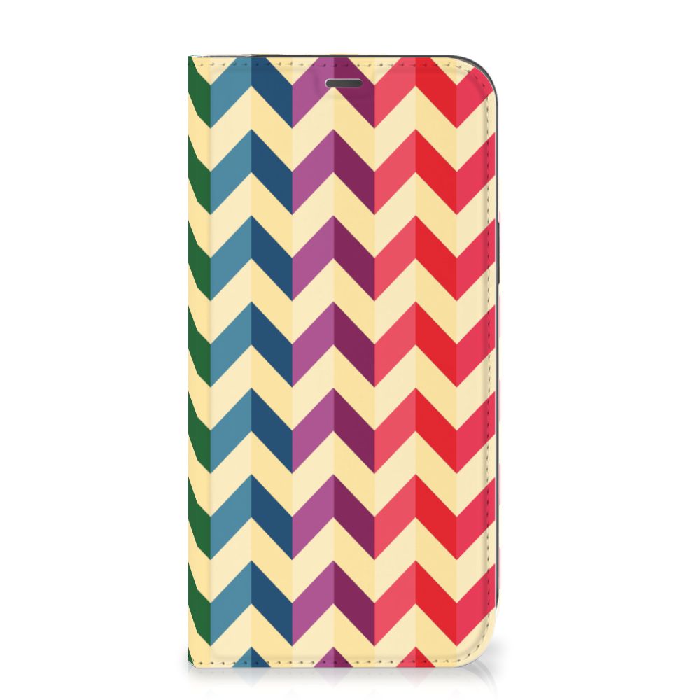 iPhone 12 Pro Max Hoesje met Magneet Zigzag Multi Color - B2C Telecom