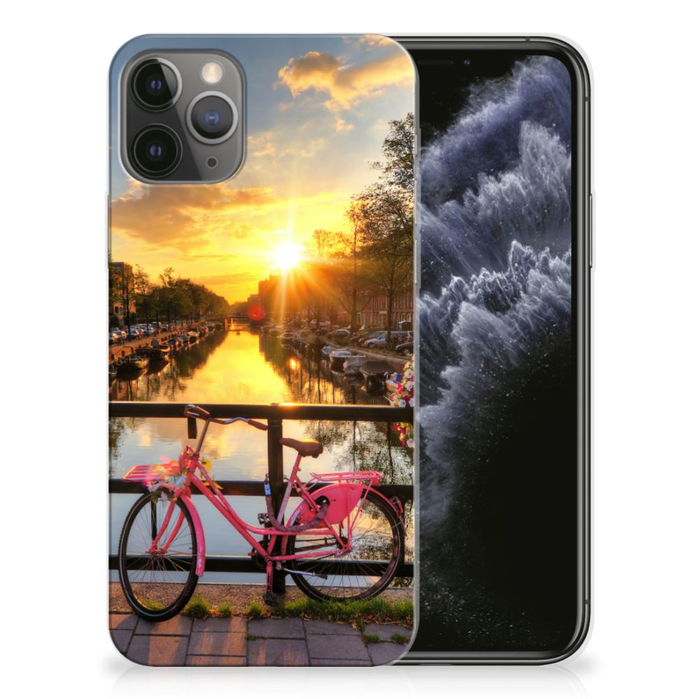 Apple iPhone 11 Pro Siliconen Back Cover Amsterdamse Grachten