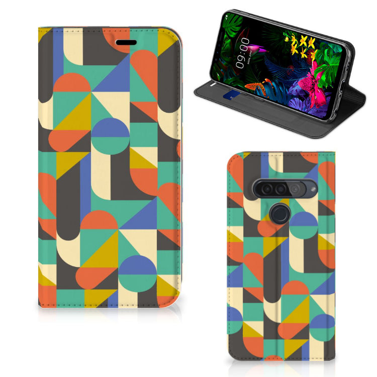 LG G8s Thinq Hoesje met Magneet Funky Retro