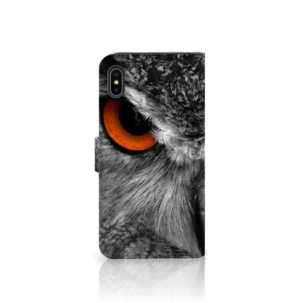 Apple iPhone Xs Max Telefoonhoesje met Pasjes Uil