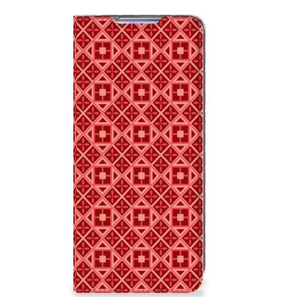 Samsung Galaxy S20 Ultra Hoesje met Magneet Batik Rood - B2C Telecom