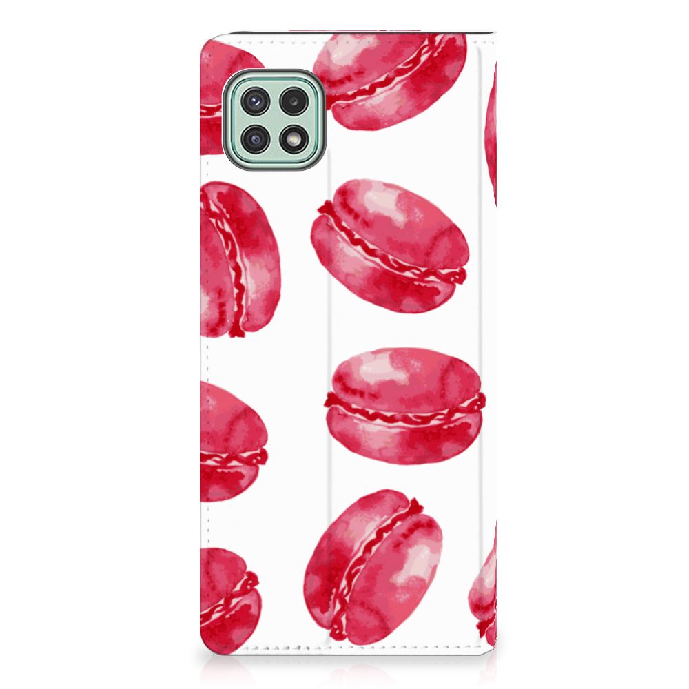 Samsung Galaxy A22 5G Flip Style Cover Pink Macarons - B2C Telecom