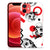 Silicone Back Case iPhone 12 Mini Skull Red B2C Telecom