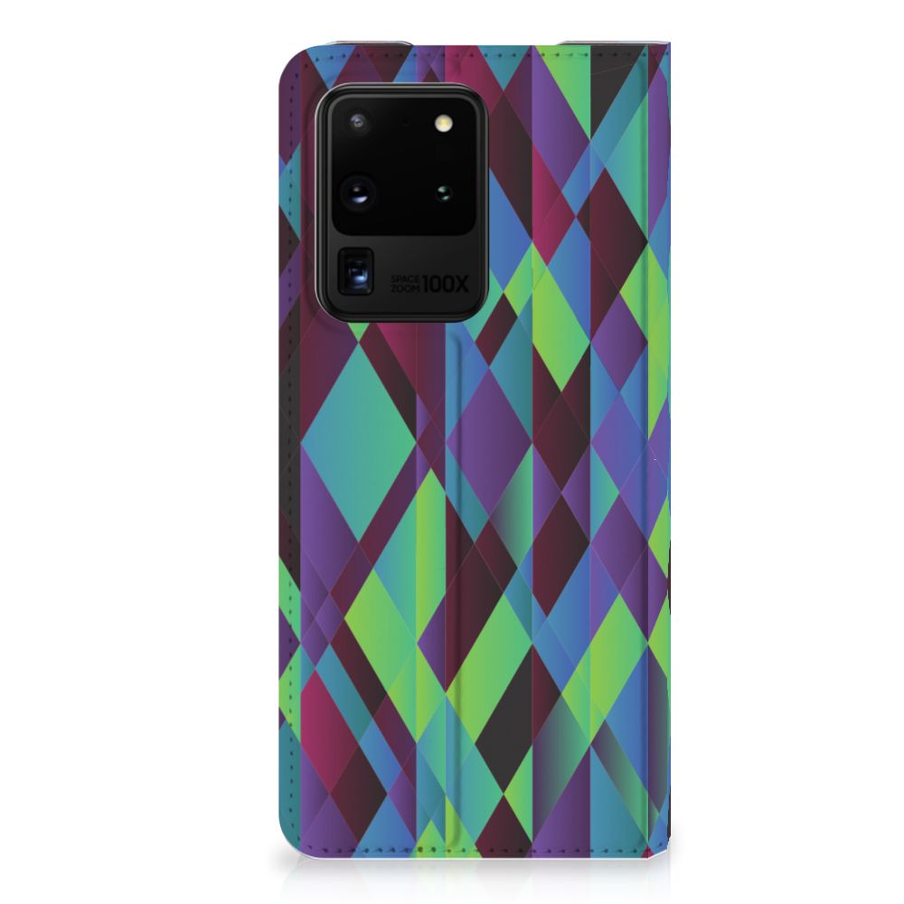 Samsung Galaxy S20 Ultra Stand Case Abstract Green Blue - B2C Telecom