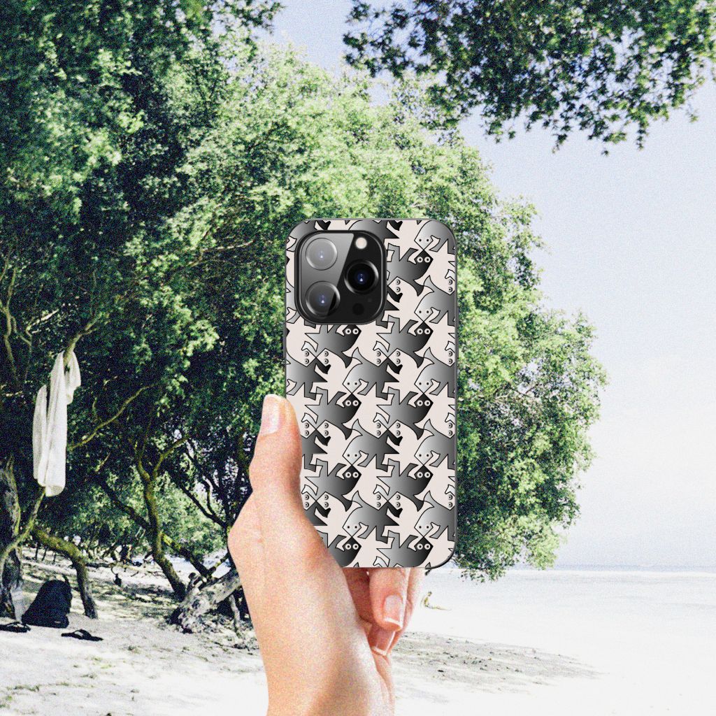 iPhone 14 Pro Dierenprint Telefoonhoesje Salamander Grey B2C Telecom