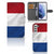 Samsung Galaxy S22 Bookstyle Case Nederlandse Vlag met pasjes, patriotisch design in Nederlandse kleuren.