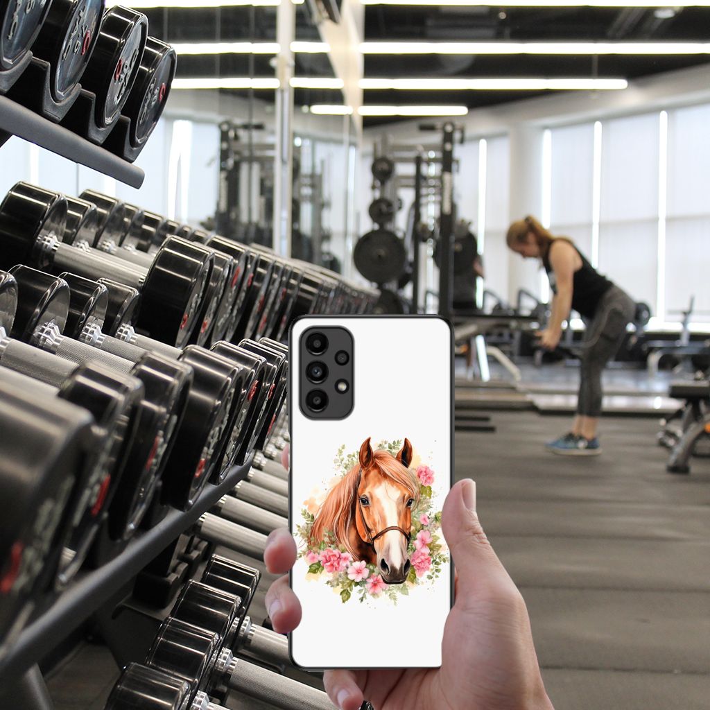 Dierenprint Telefoonhoesje voor Samsung Galaxy A13 4G Paard B2C Telecom