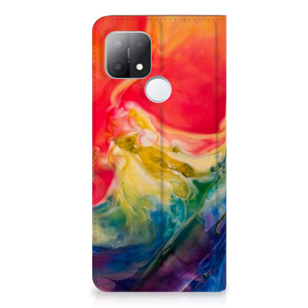 Bookcase OPPO A15 Watercolor Dark - B2C Telecom
