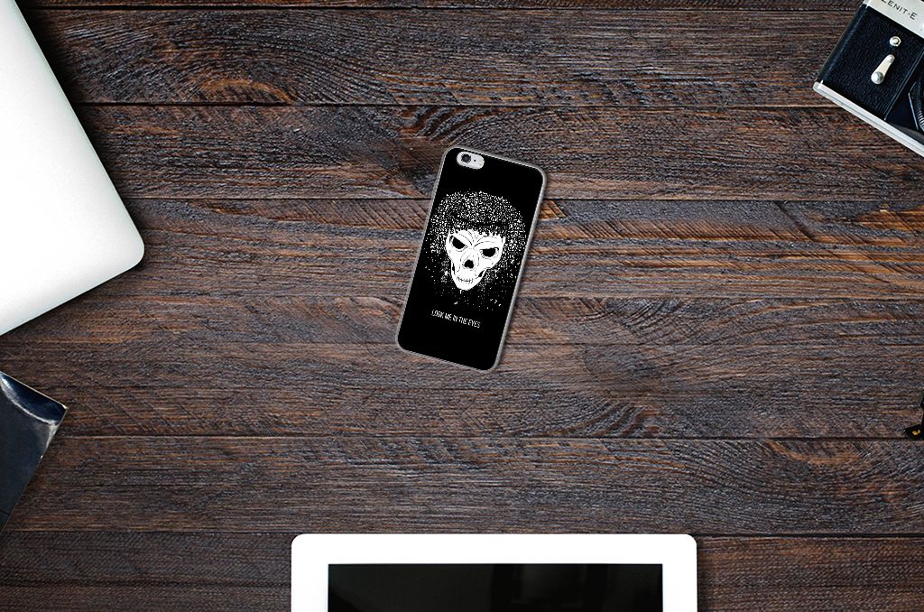 Silicone Back Case Apple iPhone 6 | 6s Skull Hair