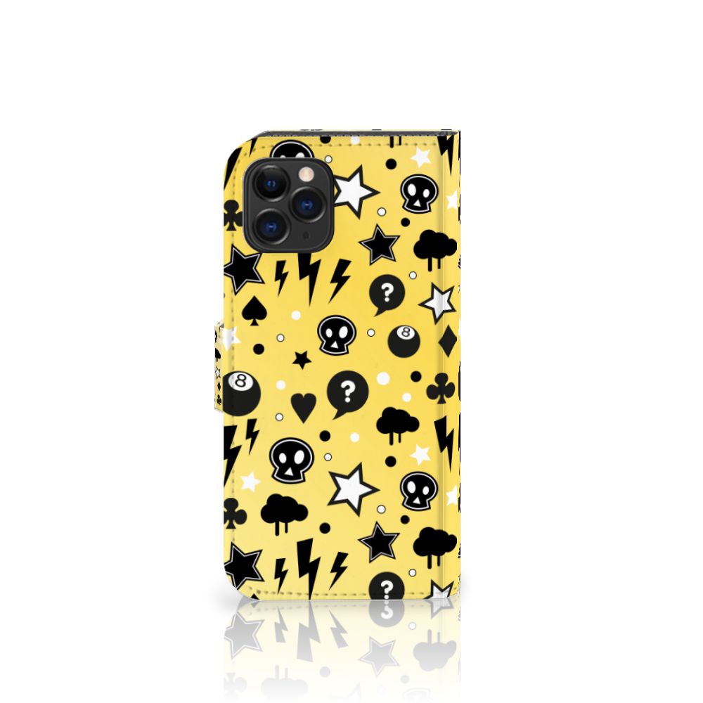 Telefoonhoesje met Naam Apple iPhone 11 Pro Punk Geel