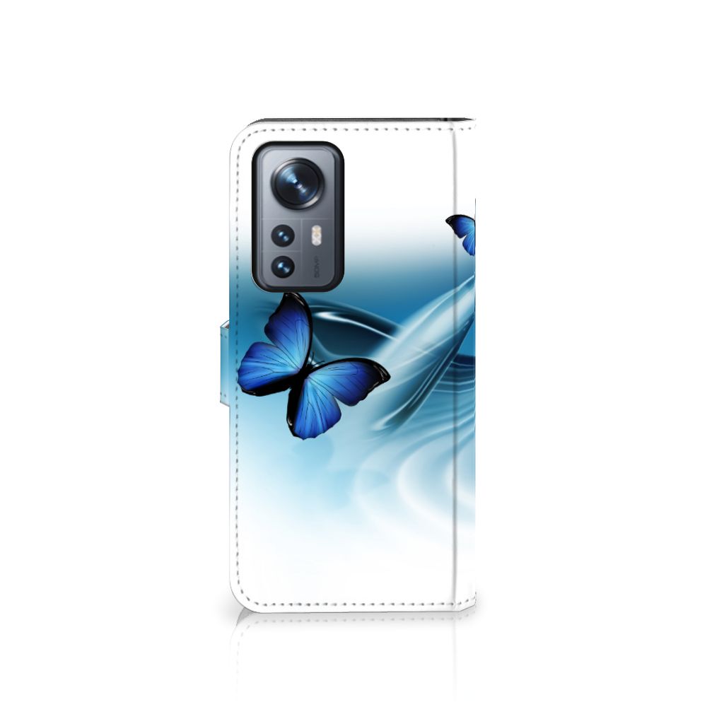 Xiaomi 12 Pro Telefoonhoesje met Pasjes Vlinders