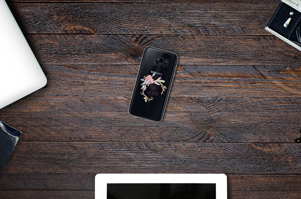 Samsung Galaxy S7 Telefoonhoesje met Naam Boho Text