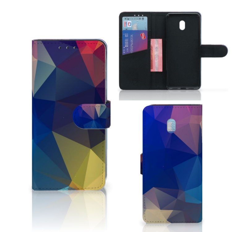 Xiaomi Redmi 8A Book Case Polygon Dark