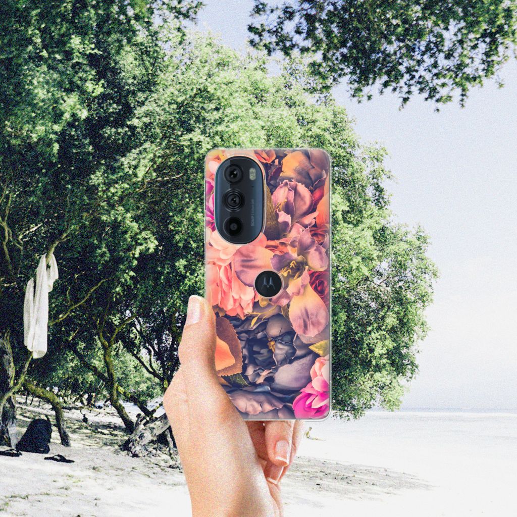 Motorola Edge 30 Pro TPU Case Bosje Bloemen B2C Telecom