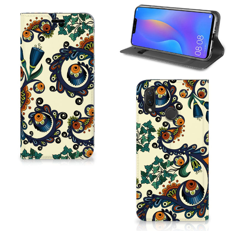 Telefoon Hoesje Huawei P Smart Plus Barok Flower