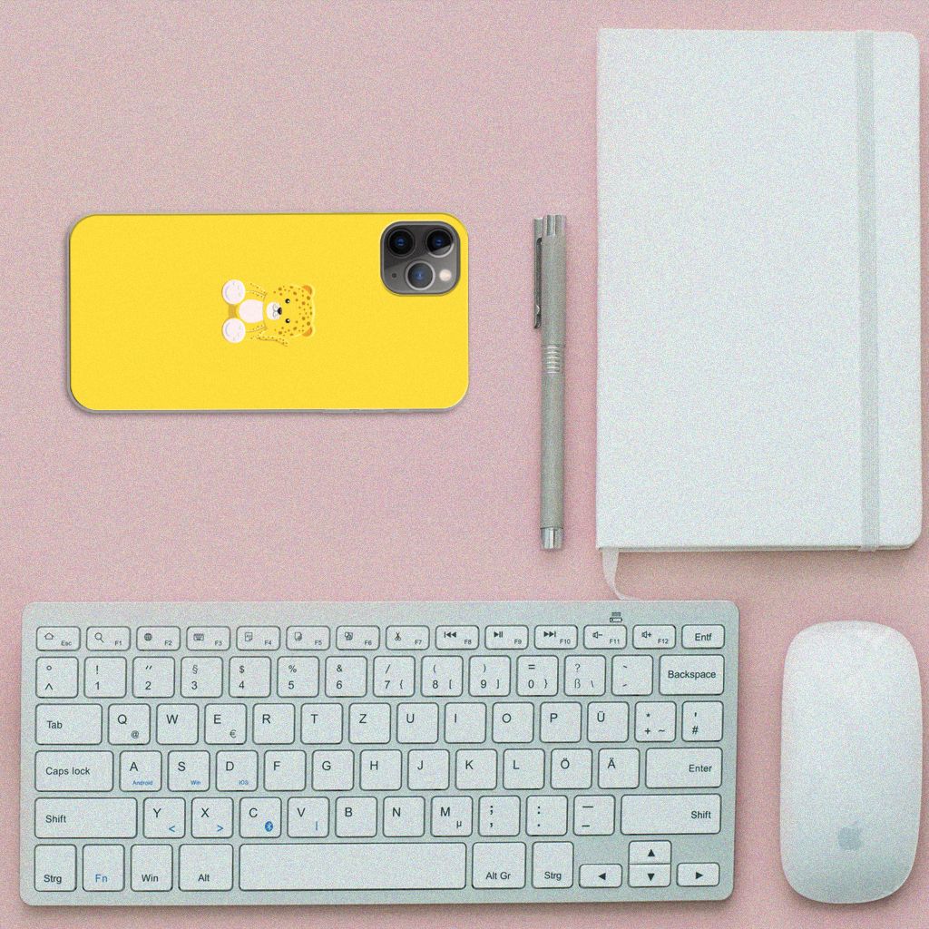 Apple iPhone 11 Pro Max Telefoonhoesje met Naam Baby Leopard