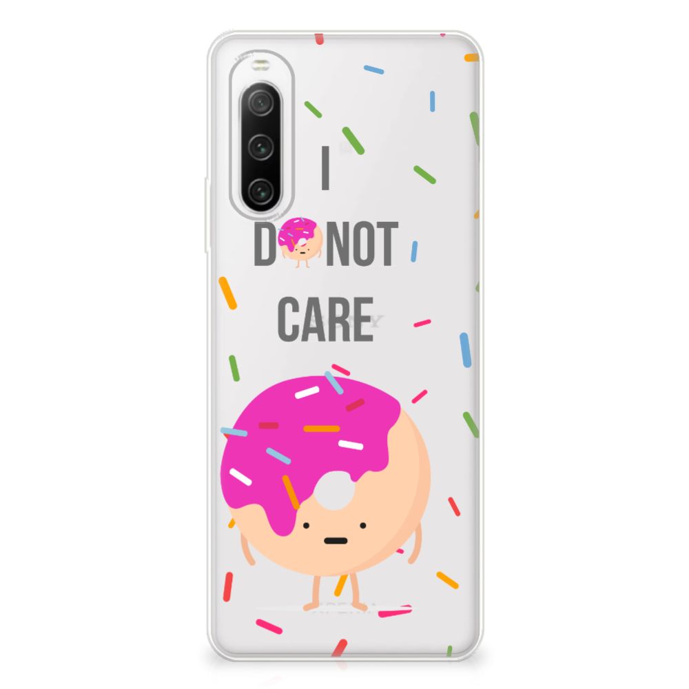 Sony Xperia 10 IV Siliconen Case Donut Roze