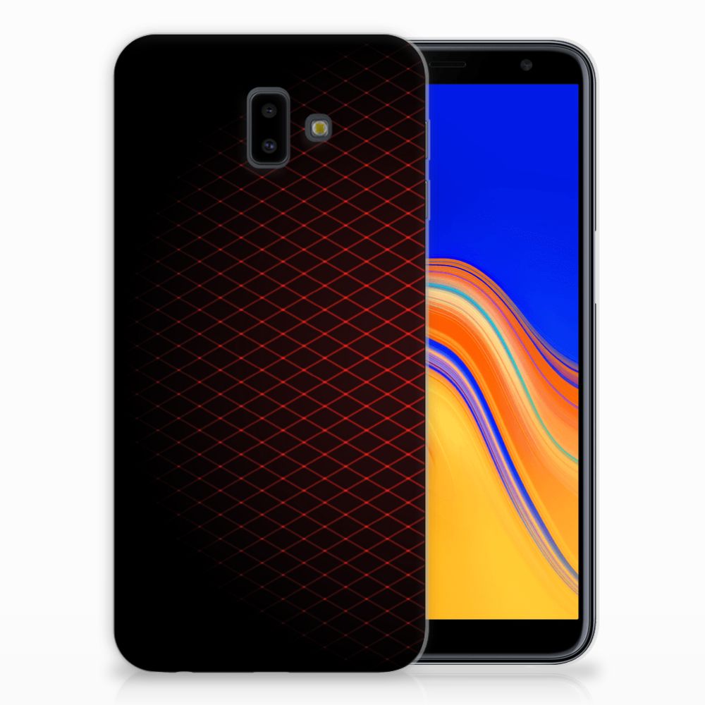 Samsung Galaxy J6 Plus (2018) TPU bumper Geruit Rood