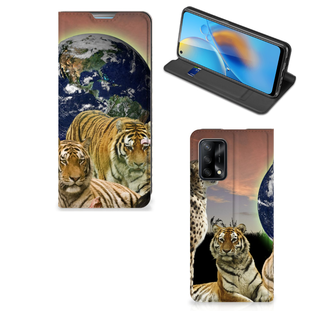 OPPO A74 4G Hoesje maken Roofdieren - B2C Telecom