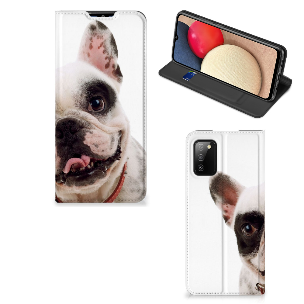 Samsung Galaxy M02s | A02s Hoesje maken Franse Bulldog - B2C Telecom