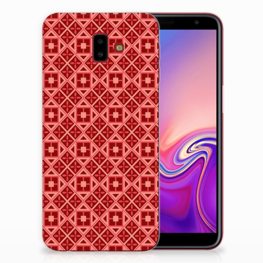 Samsung Galaxy J6 Plus (2018) TPU bumper Batik Rood