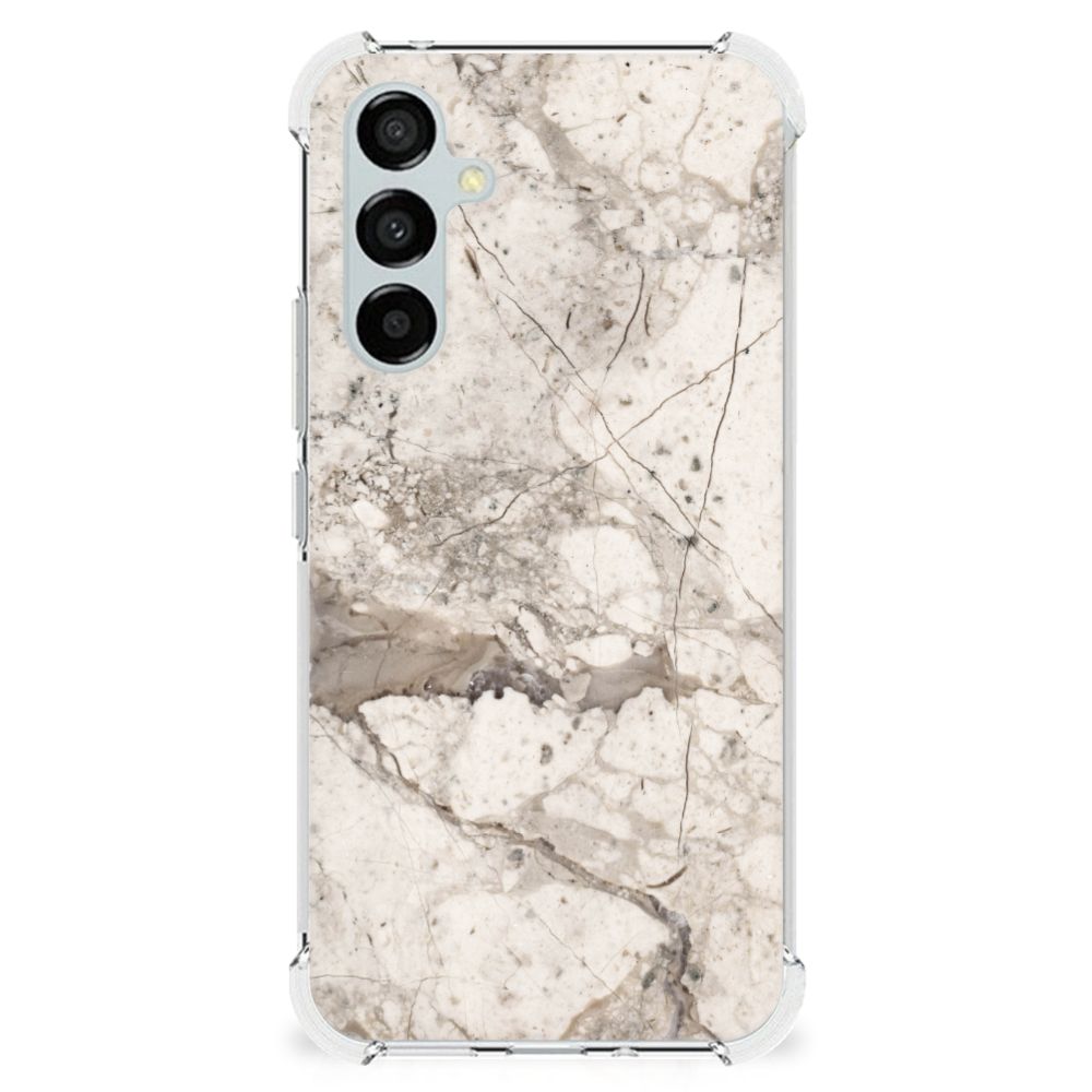 Samsung Galaxy A54 Anti-Shock Hoesje Marmer Beige