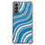 Samsung Galaxy S21 Doorzichtige Silicone Hoesje Waves Blue
