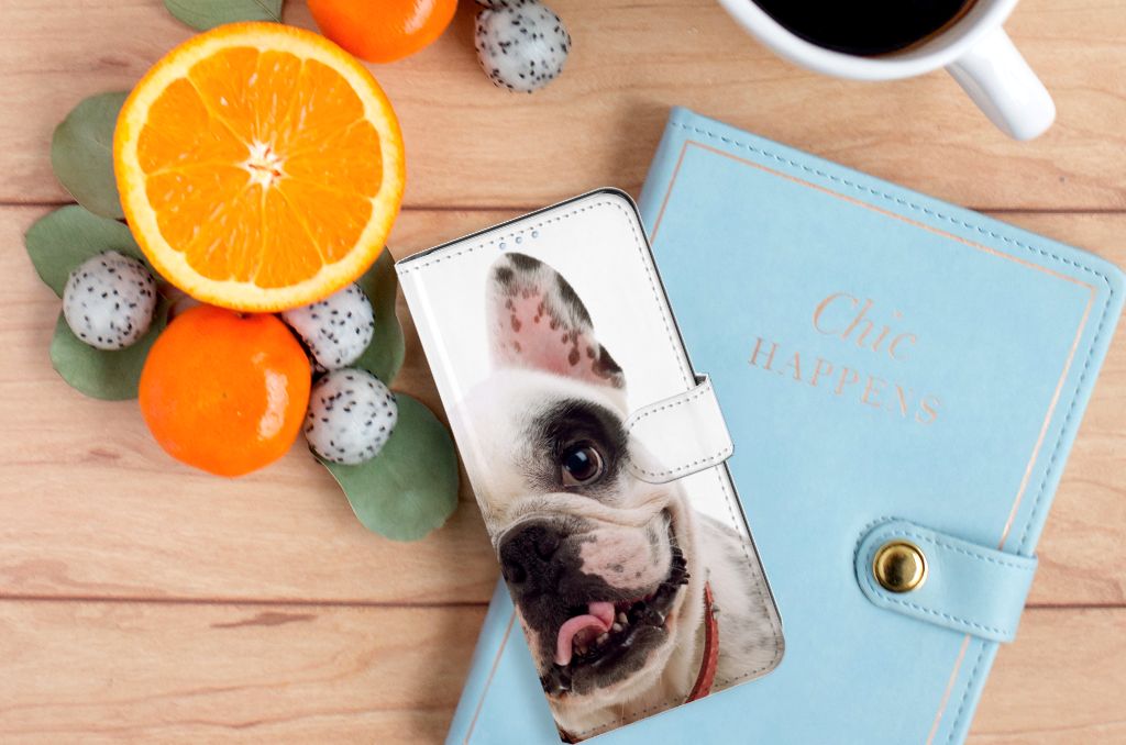 OPPO Reno 4 Pro 5G Telefoonhoesje met Pasjes Franse Bulldog