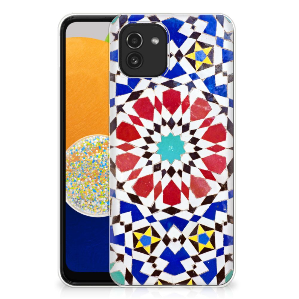 Samsung Galaxy A03 TPU Siliconen Hoesje Mozaïek B2C Telecom