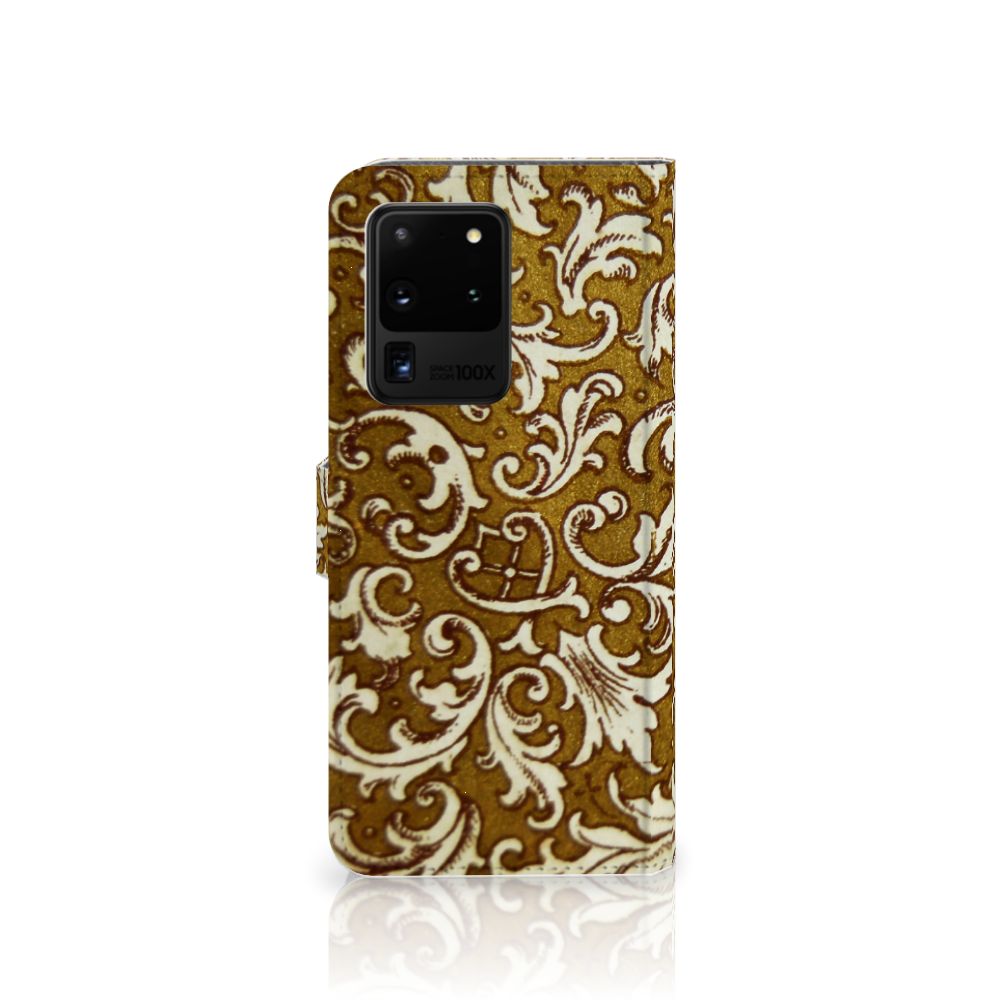 Wallet Case Samsung Galaxy S20 Ultra Barok Goud