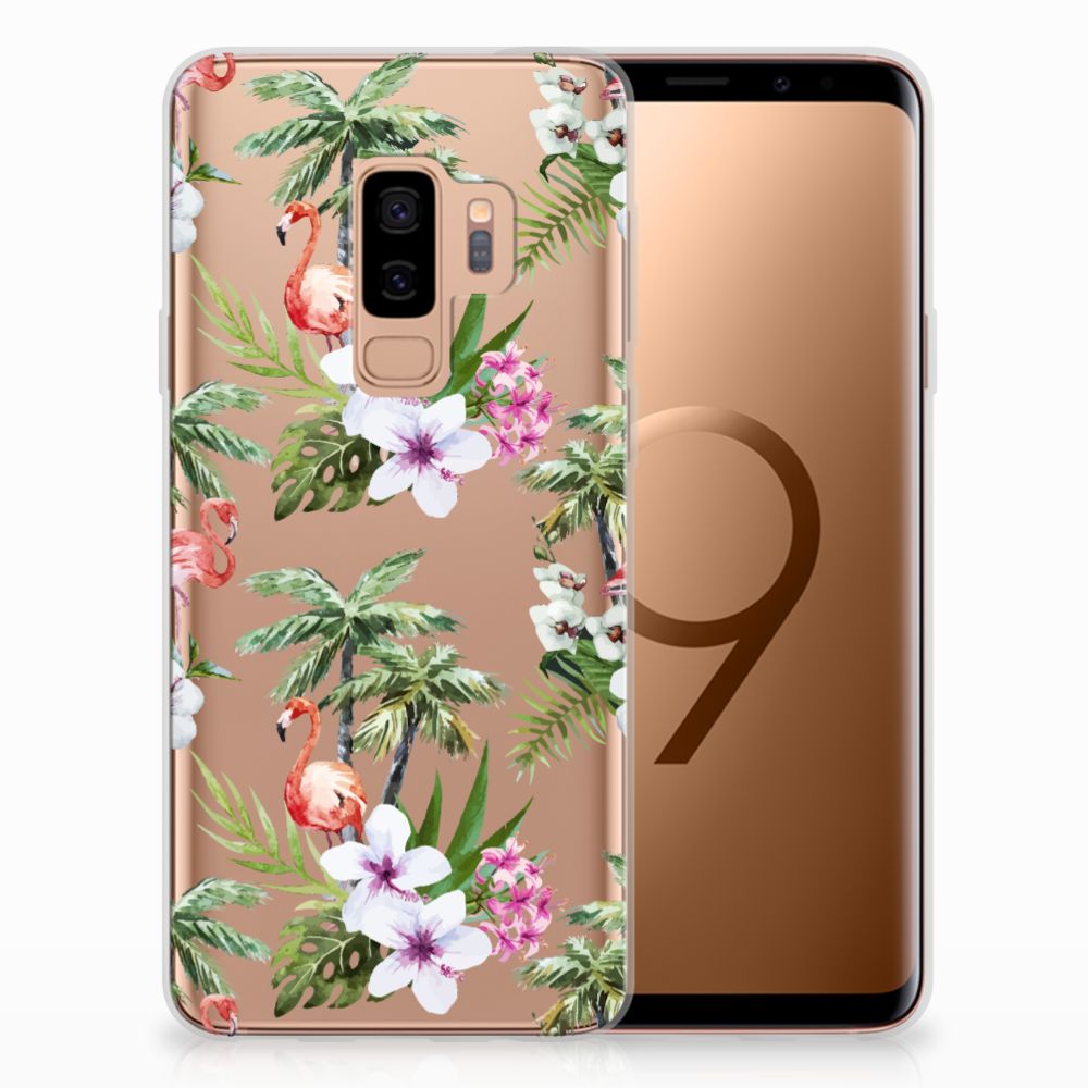 Samsung Galaxy S9 Plus TPU Hoesje Flamingo Palms