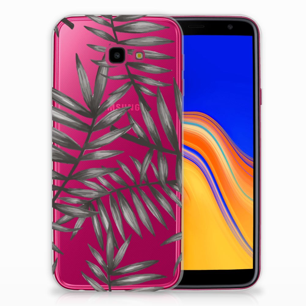 Samsung Galaxy J4 Plus (2018) TPU Case Leaves Grey