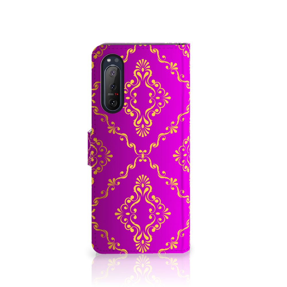 Wallet Case Sony Xperia 5II Barok Roze